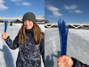The Ottawa Riverkeeper is asking volunteers to lace up their skates and hit the ice Feb. 7 for a canal clean-up, with the goal of gathering blue bristles left behind by the ice-sweeping equipment that maintains the skateway.