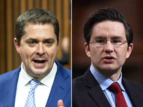 Trudeau targets: Conservative leader Andrew Scheer and finance critic Pierre Poilievre.