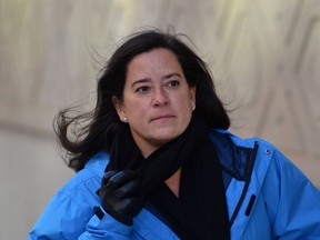Former Liberal justice minister Jody Wilson-Raybould walks to Parliament Hill in Ottawa on Tuesday, Feb. 26, 2019.