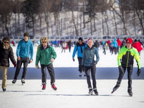 Skating on the Rideau Canal.