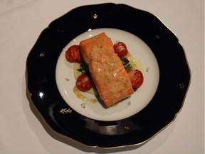 Salmon and Niçoise salad, served at the 2019 Goût de France dinner at the residence of the French Ambassdor to Canada