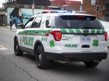 The 37th Annual St. Patrick's Day Parade made its way down Bank Street Saturday March 16, 2019. The Ottawa Police Service had a decorated cruiser in the parade Saturday.