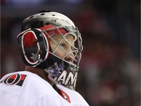Goalie Craig Anderson #41 of the Ottawa Senators.