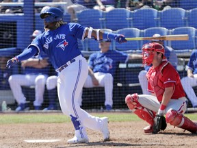 The Blue Jays' to prospect, Vladimir Guerrero Jr., will have a delayed start to the 2019 season because of an injury that has curtailed his training camp in Florida.