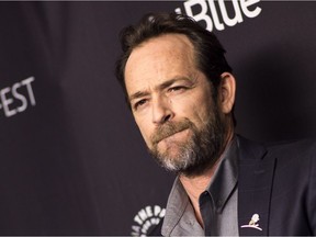 In this file photo taken on March 25, 2018 Actor Luke Perry attends The 2018 PaleyFest screening of "Riverdale" at the Dolby Theater in Hollywood, California.