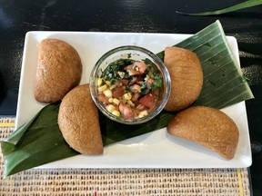 Empanadas with corn salsa at Bistro Alegria in Gatineau's Hull sector