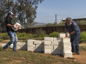 Canadian artist Cosimo Cavallaro is building a wall of cheese along the Mexico–U.S. border.
