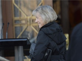 Joyce Murray arrives for a swearing in ceremony at Rideau Hall in Ottawa on Monday, March 18, 2019.