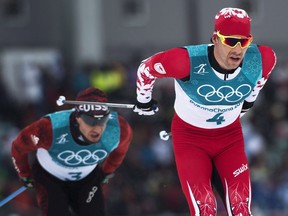 Alex Harvey (4) of Canada competes in the men's 15km + 15km Skiathlon during the 2018 Olympic Winter Games in Pyeongchang, South Korea, on Sunday, February 11, 2018. Alex Harvey isn't planning to manage his emotions on the Plains of Abraham. The World Cup starting Friday in Quebec City is both a homecoming and a swan song for arguably the best cross-country skier Canada has ever produced.