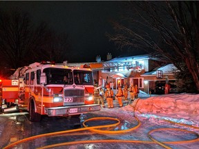 Ottawa firefighters were on the scene of a working fire at 893 Dresden Cres. Sunday, March 10. Crews reported heavy smoke and visible flames on arrival. No reported injuries. Scott Stilborn/Ottawa Fire Service