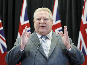 Ontario Premier Doug Ford addresses the findings of the Integrity Commissioner's report into the hiring of Ron Taverner as OPP chief, March 20, 2019.
