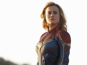 This image released by Disney-Marvel Studios shows Brie Larson in a scene from "Captain Marvel." (Disney-Marvel Studios via AP) ORG XMIT: NYET817