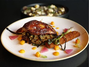 Guinea fowl with wheatberry risotto at Bar Lupulus