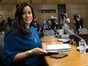 Jody Wilson-Raybould appears at the House of Commons Justice Committee on Parliament Hill in Ottawa on Feb. 27.