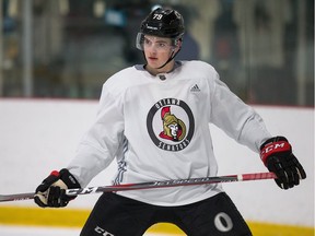 Drake Batherson had 13 goals an 18 assists in his past 20 games with Belleville.