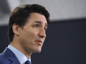 Prime Minister Justin Trudeau holds a news conference in Ottawa, Thursday March 7, 2019.