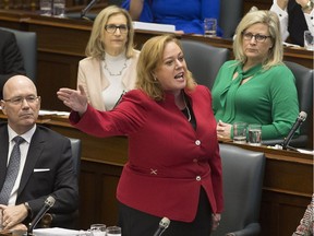 Social Services Minister Lisa MacLeod in question period at Queen's Park on Wednesday March 6, 2019.