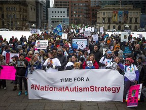 The Next Step Autism March, organized by two autism parents in Barrhaven, made its way to Parliament Hill Sunday March 30, 2019.