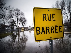 Road closures were plentiful in Gatineau Sunday morning.