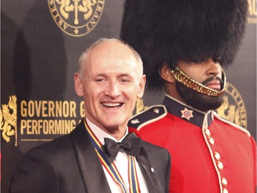 Actor Colm Feore, recipient of a Lifetime Artistic Achievement award, poses for a photo after arriving on the red carpet at the Governor General's Performing Arts Awards at the National Arts Centre in Ottawa on Saturday, April 26, 2019.