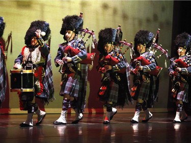 Bagpipers perform at the Governor General's Performing Arts Awards at the National Arts Centre in Ottawa on Saturday, April 26, 2019.