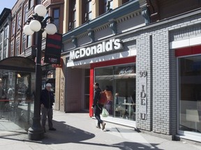 A file photo of the McDonald's restaurant at 99 Rideau St.