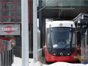 A Light Rail Train (LRT) is tested at the Blair Station on March 20, 2019.
