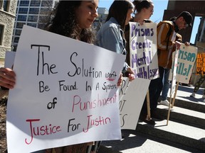 A gathering in support of Justin St. Amour occurred at the Canadian Tribute to Human Rights  in Ottawa on Wednesday.