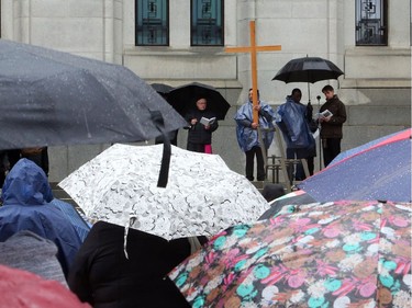 Way of the Cross in the streets on Good Friday in Ottawa, April 20, 2019.