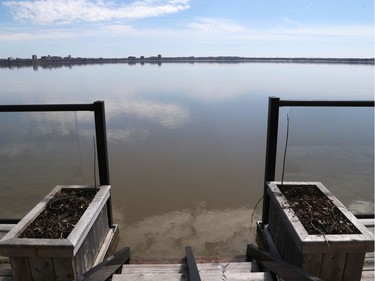 The Ottawa River is flooding Fraser Road in Aylmer.