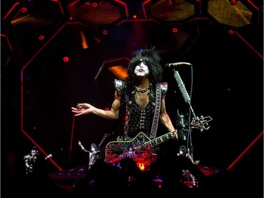KISS performing their End Of The Road World Tour at Canadian Tire Centre in Ottawa on Wednesday.