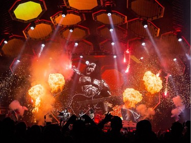 KISS performing their End Of The Road World Tour at Canadian Tire Centre in Ottawa on Wednesday.