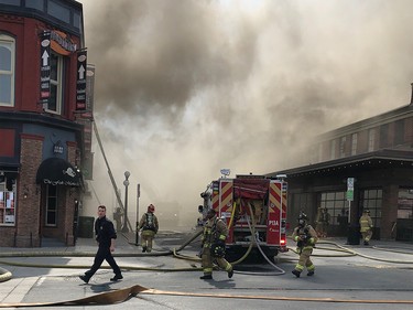 Reader supplied photo of fire at 35 William Street