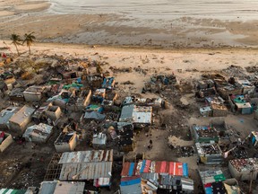 The Praia Nova neighbourhood in Beira after the cyclone hit.