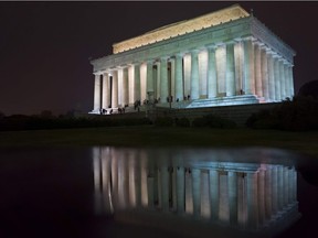 This file photo shows the Lincoln Memorial with its reflection on the National Mall in Washington, DC.