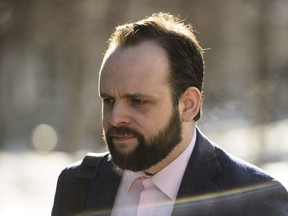 Joshua Boyle arrives to court in Ottawa on Monday, March 25, 2019.