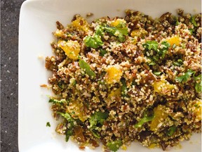 Red Rice and Quinoa Salad. This recipe appears in the cookbook "Vegan for Everybody.