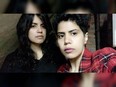Maha al-Subaie, 28, (L) and Wafa al-Subaie, 25 (R) posted a picture of themselves on Twitter, saying they wanted people to remember them if anything bad happened.