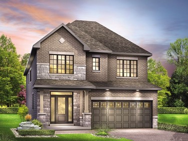 The Clairmont is a new single-family home floor plan meant for a 36-foot-wide lot that will be available at Arcadia.