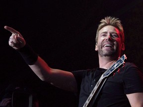 Nickelback frontman Chad Kroeger performs during Fire Aid for Fort McMurray in Edmonton on Wednesday June 29, 2016.