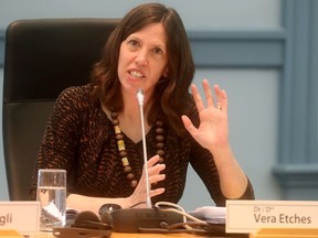 Dr. Vera Etches, Ottawa's medical officer of health, during the city's Board of Health meeting today at City Hall in Ottawa Monday April 15, 2019.