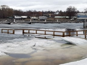 Water at the Pembroke Marina continues to rise. With a rainfall warning in effect for Pembroke and areas of Renfrew County and additional snow still to melt in the north, the Ottawa River Regulating Committee report released April 25 at 5 p.m. indicated the Ottawa River could peak April 27 in Pembroke at levels higher than 2017.