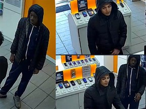 Two suspects to identify from Bank Street robbery.
Ottawa Police Services.