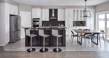 The kitchen of The Bradley at Valecraft's Rathwell Landing in Stittsville.