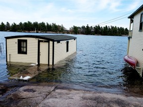 Richard Bradley submitted this photo of flooding earlier this week on his Brockville area property.