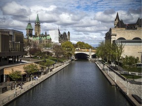 The Rideau Canal officially opened but due to the lack of boat access on the Ottawa River the water way seemed quiet Saturday, May 18, 2019.