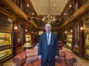 Former newspaper publisher Conrad Black in his Toronto home after being pardoned by The President of The United States, Donald Trump, Thursday May 16, 2019.