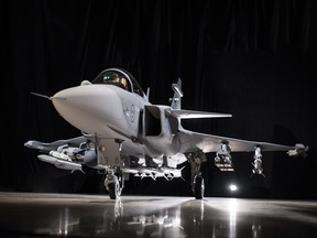 Saab is offering to build the Gripen E fighter jet in Canada as part of its pitch to win the Canadian competition to supply 88 aircraft.