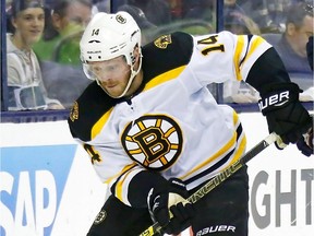 Boston Bruins fourth-liner Chris Wagner was injured blocking a shot in Game 3 against the Carolina Hurricanes.