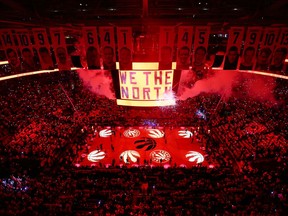 A general view prior to game three of the NBA Eastern Conference Finals between the Milwaukee Bucks and the Toronto Raptors at Scotiabank Arena on May 19, 2019 in Toronto, Canada.